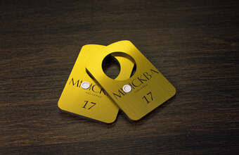 платиковый номерок для гардероба